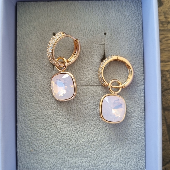 Earrings with Swarovski crystals - Picture 3 of 6